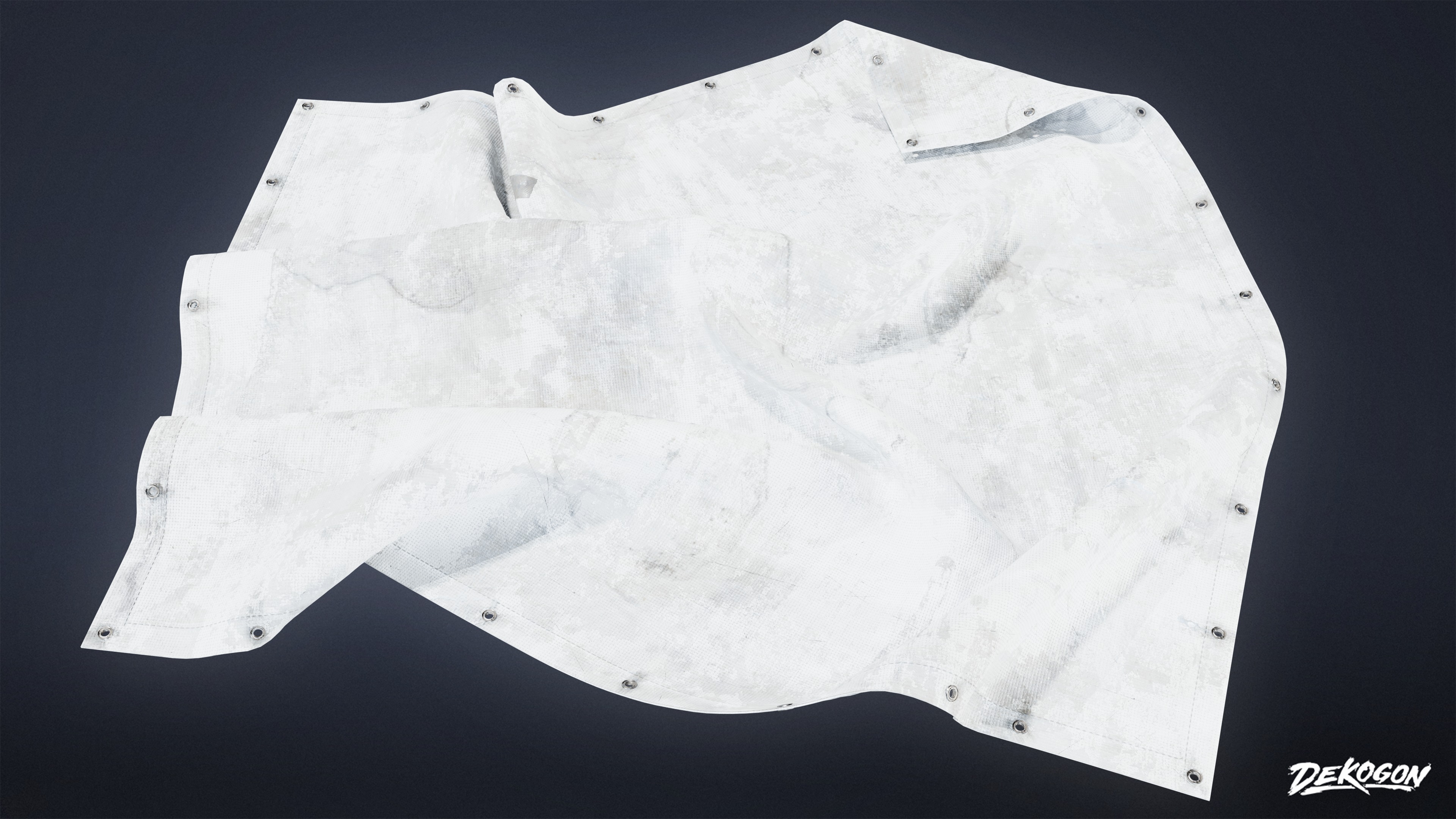 INDUSTRIAL - Tarps 01 - LOW POLY AND NANITE Low-poly 3D model_5