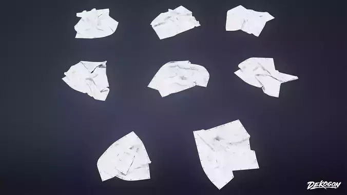 INDUSTRIAL - Tarps 01 - LOW POLY AND NANITE