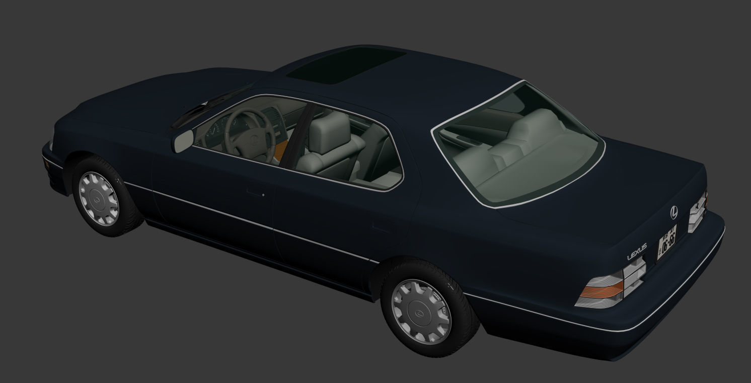 Lexus LS 400 1995 3D model_13