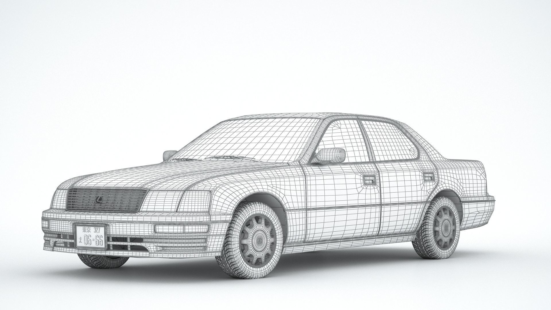 Lexus LS 400 1995 3D model_11