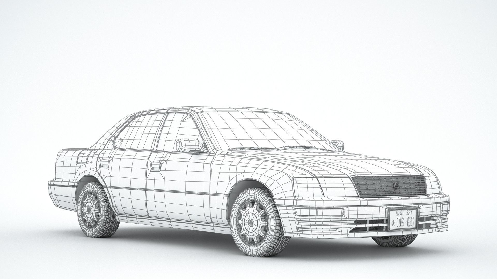 Lexus LS 400 1995 3D model_12
