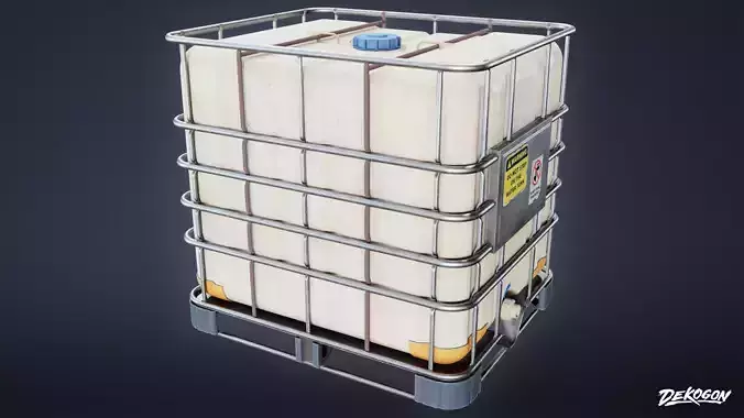 INDUSTRIAL - Water Tank 01 - LOW POLY AND NANITE