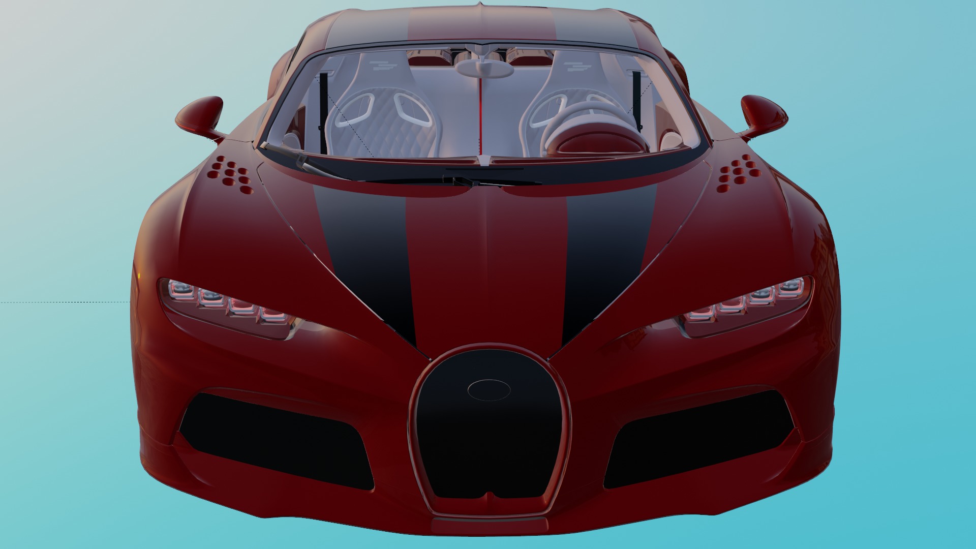 buggati chiron 3D model_1