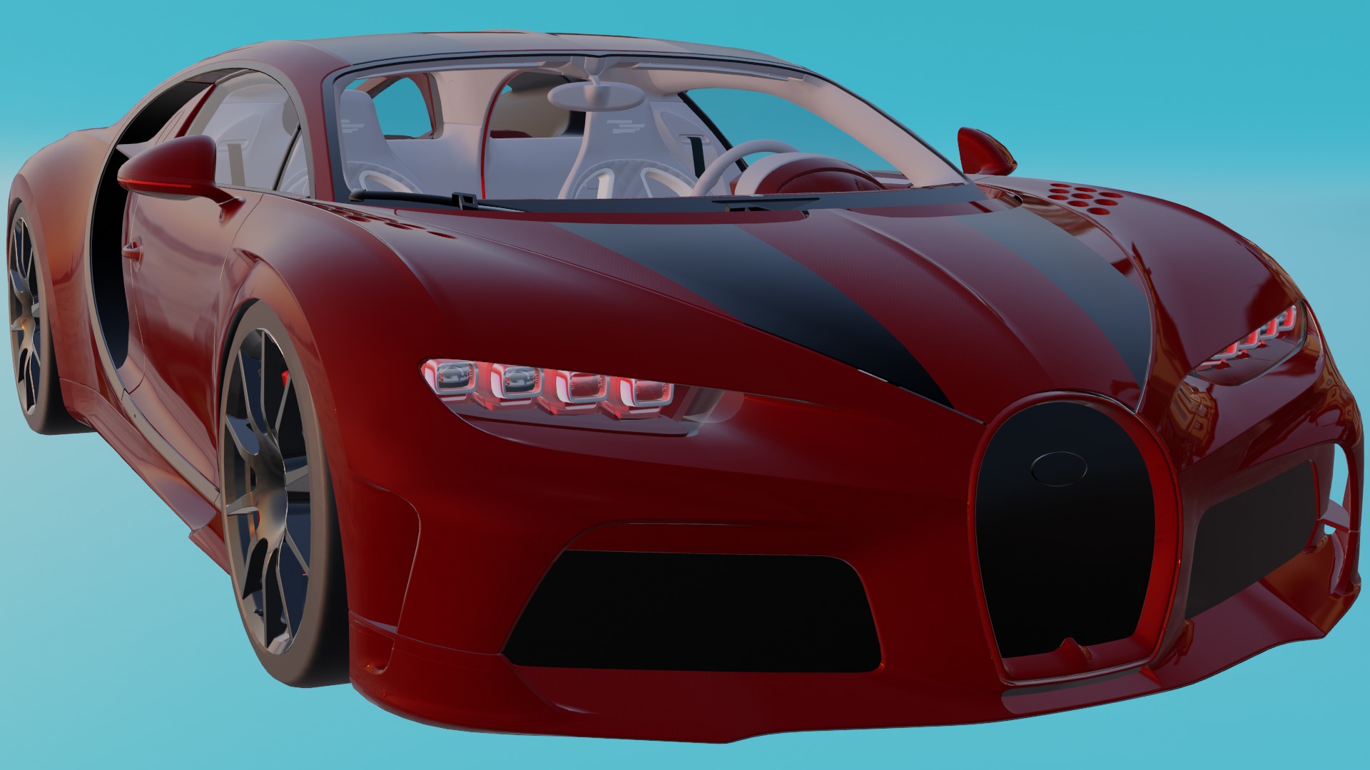 buggati chiron 3D model_6