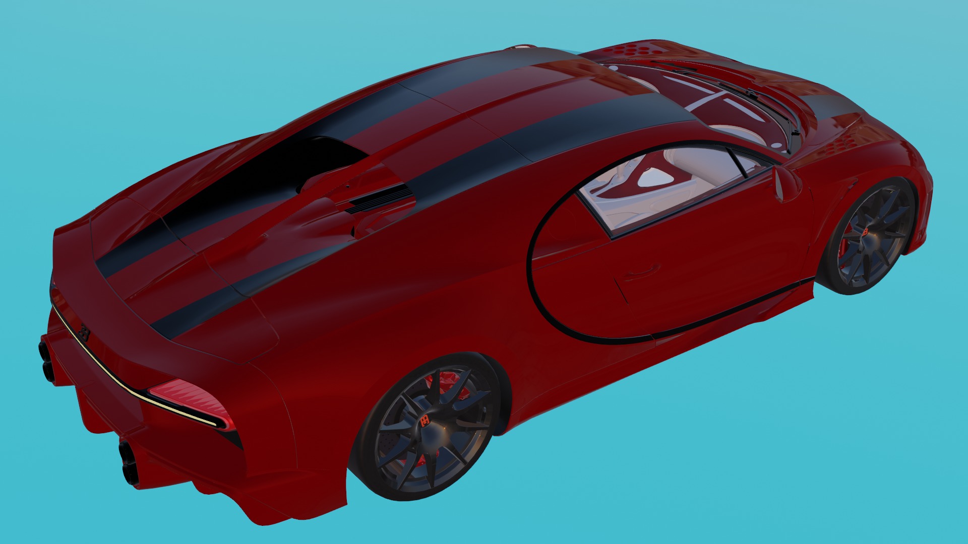buggati chiron 3D model_5