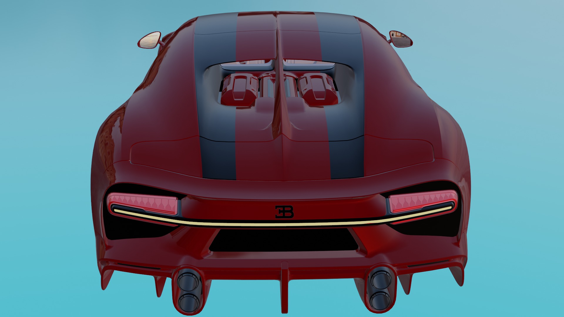 buggati chiron 3D model_4
