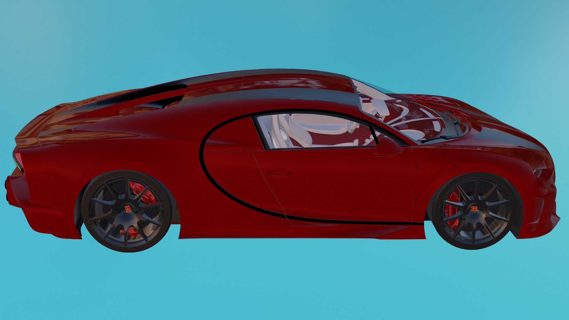 buggati chiron 3D model_2