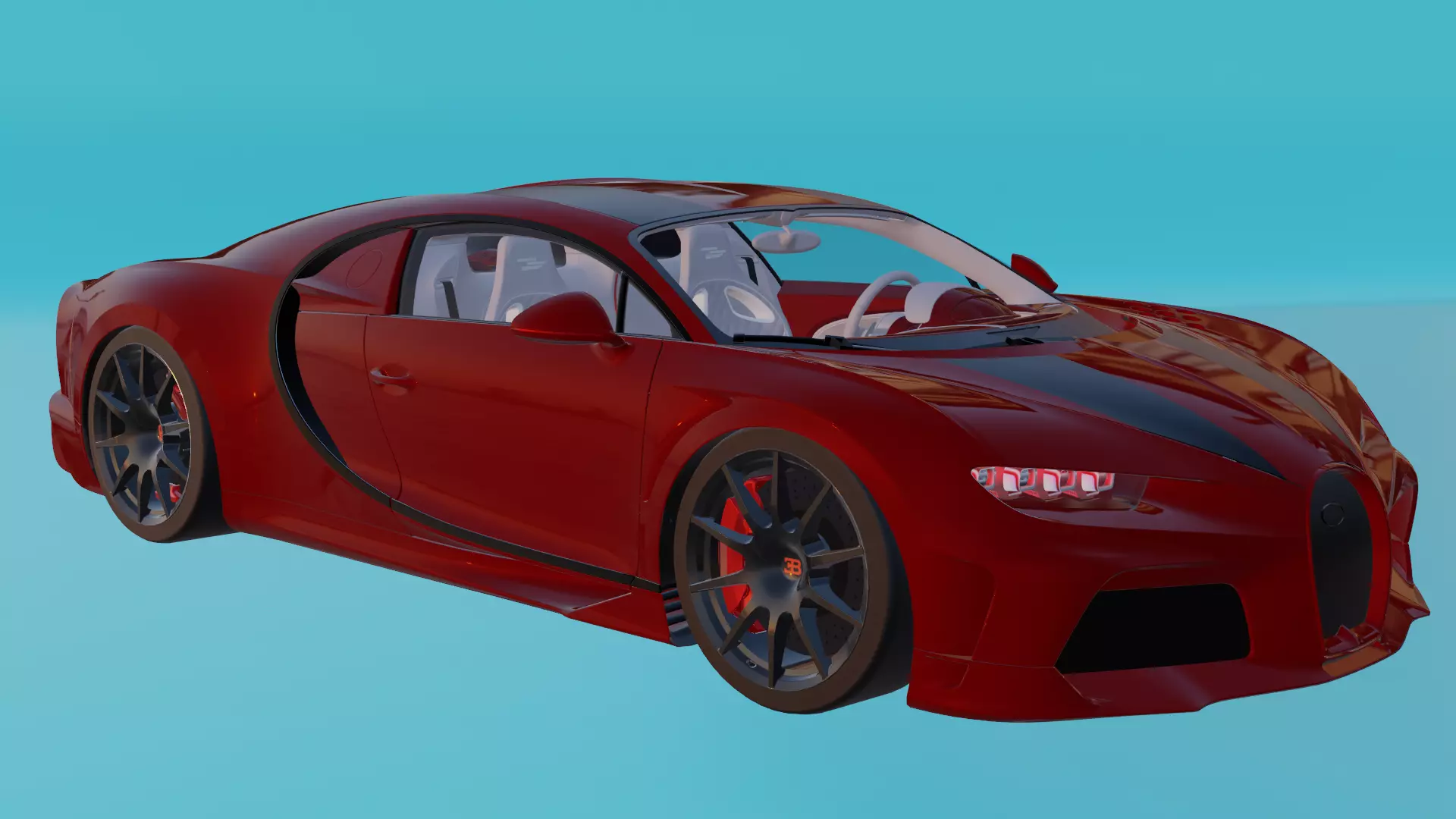 buggati chiron 3D model_0