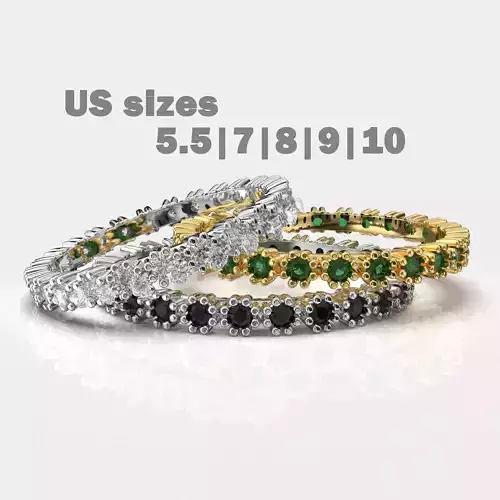 Printable wedding ring 5 US sizes