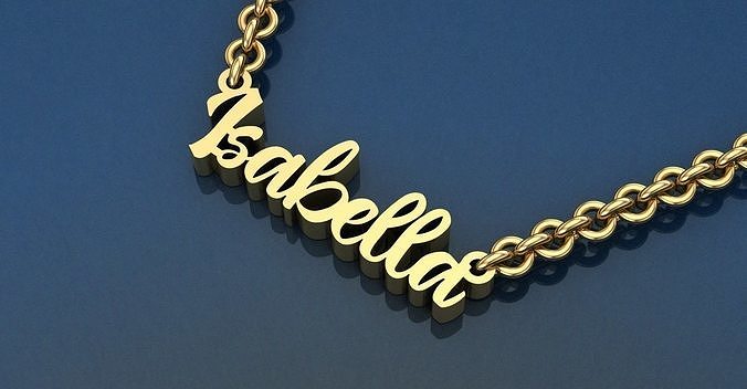          name pendant 3D print model