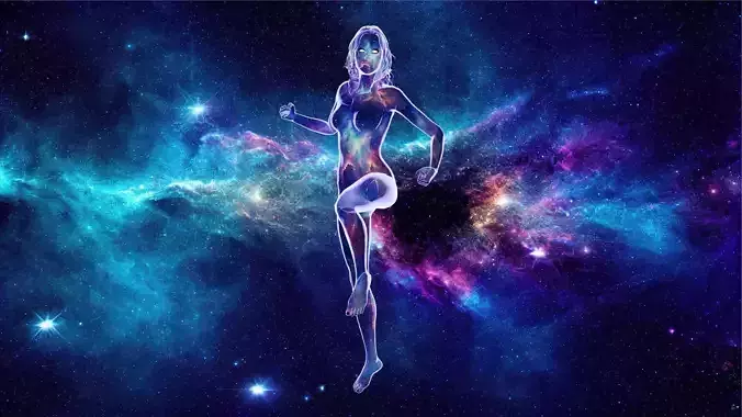 Singularity Low-poly 3D model