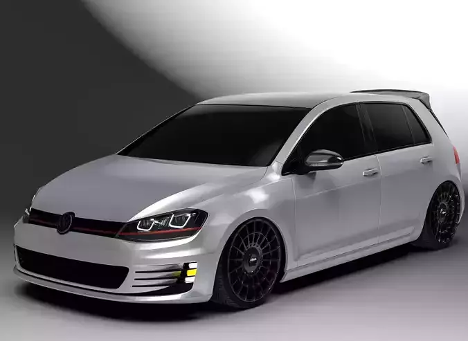 Volkswagen Golf MK7 2015 modified 3D Model