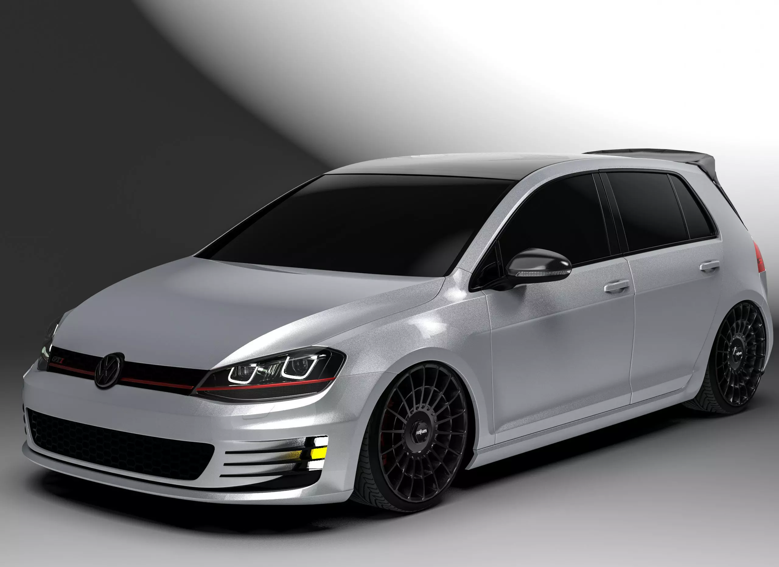 Volkswagen Golf MK7 2015 modified 3D Model 3D model