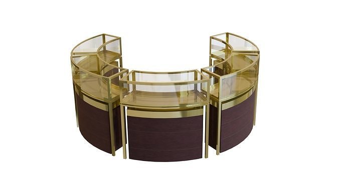 Showcase Round Table  Low-poly 3D model