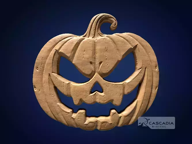 Jack-o-Lantern Face - CNC Router Carving Casting Halloween