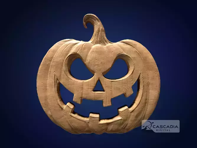 Jack-o-Lantern Face - CNC Router Carving Casting Halloween