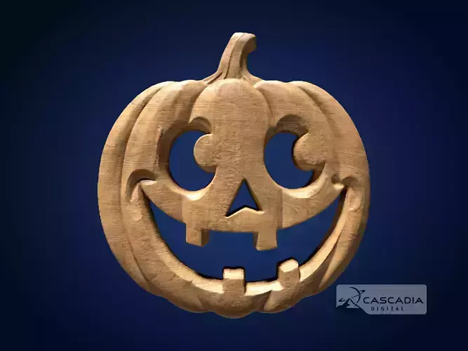 Jack-o-Lantern Face - CNC Router Carving Casting Halloween