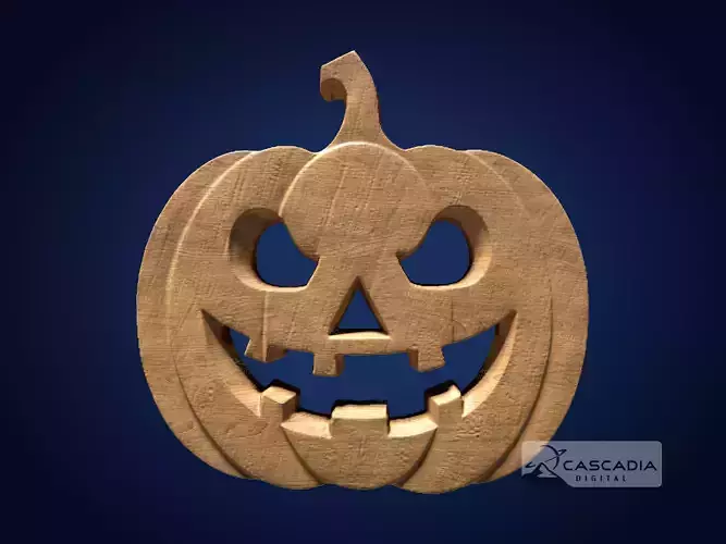 Jack-o-Lantern Face - CNC Router Carving Casting Halloween