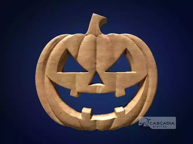Jack-o-Lantern Face - CNC Router Carving Casting Halloween