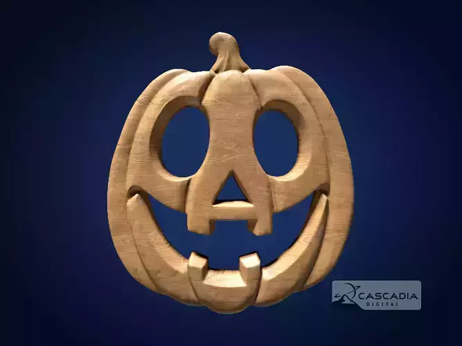 Jack-o-Lantern Face - CNC Router Carving Casting Halloween