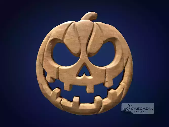 Jack-o-Lantern Face - CNC Router Carving Casting Halloween