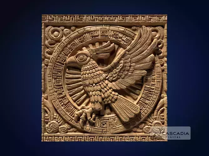 Bird Aztec Mayan - CNC Router Carving Casting mexican ruins