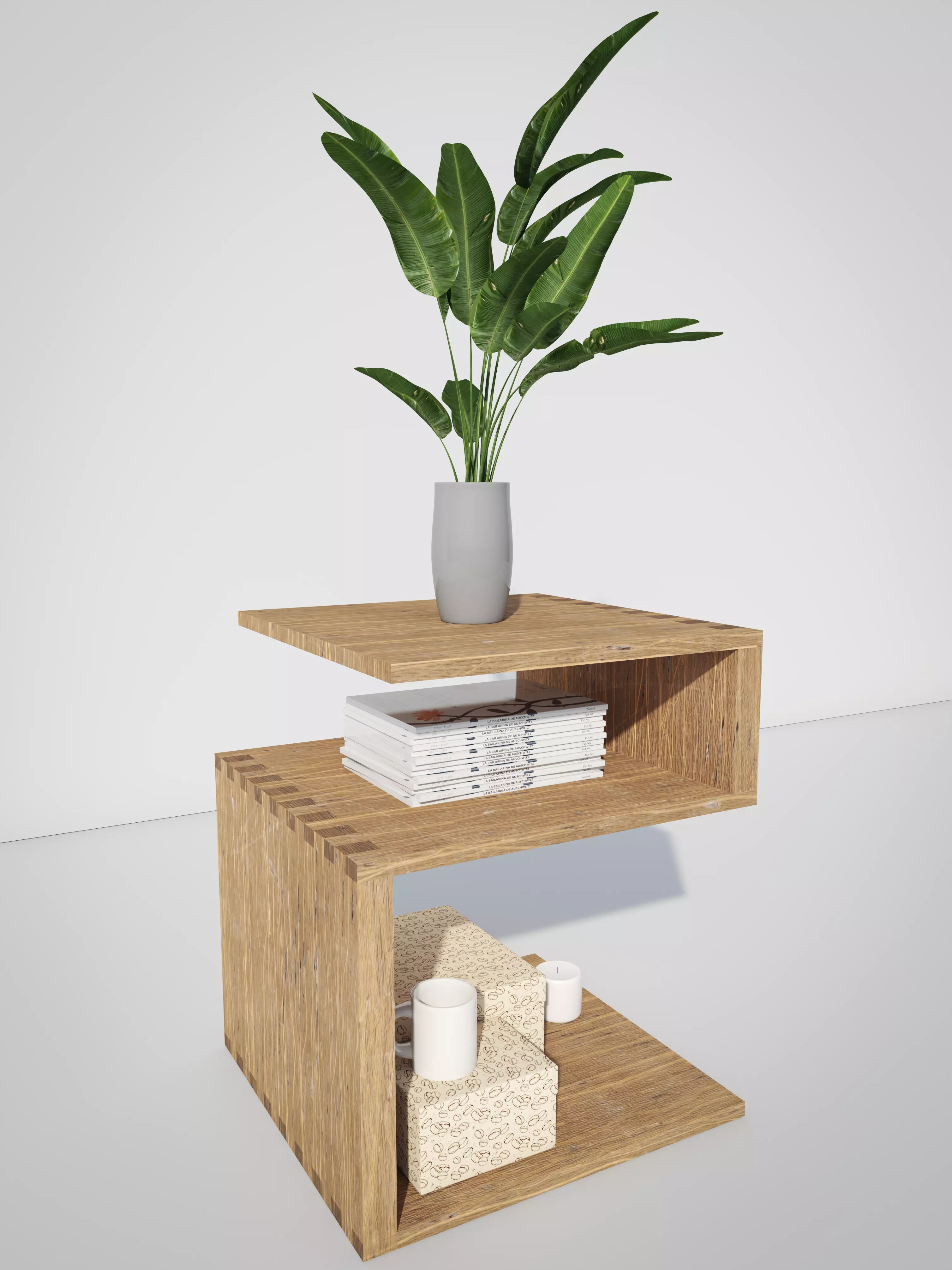 Coffee table 3D model Low-poly 3D model