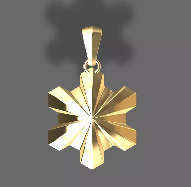 geometric flower pendant winter- pingente flor geometrica 3D print model