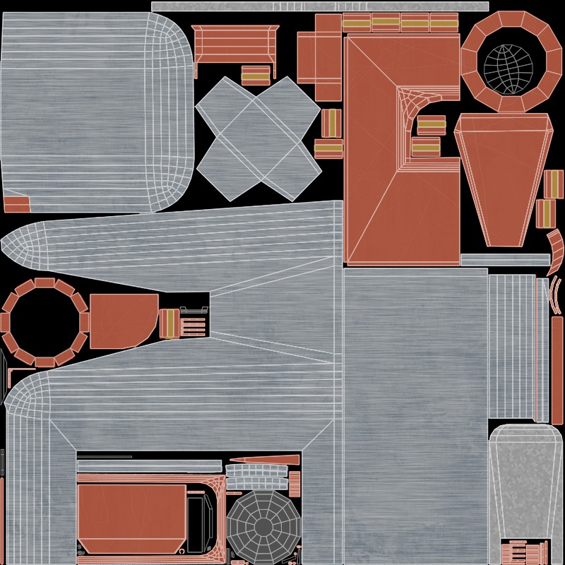 3D Tiny Robot Retro-Futuristic 3D model_12