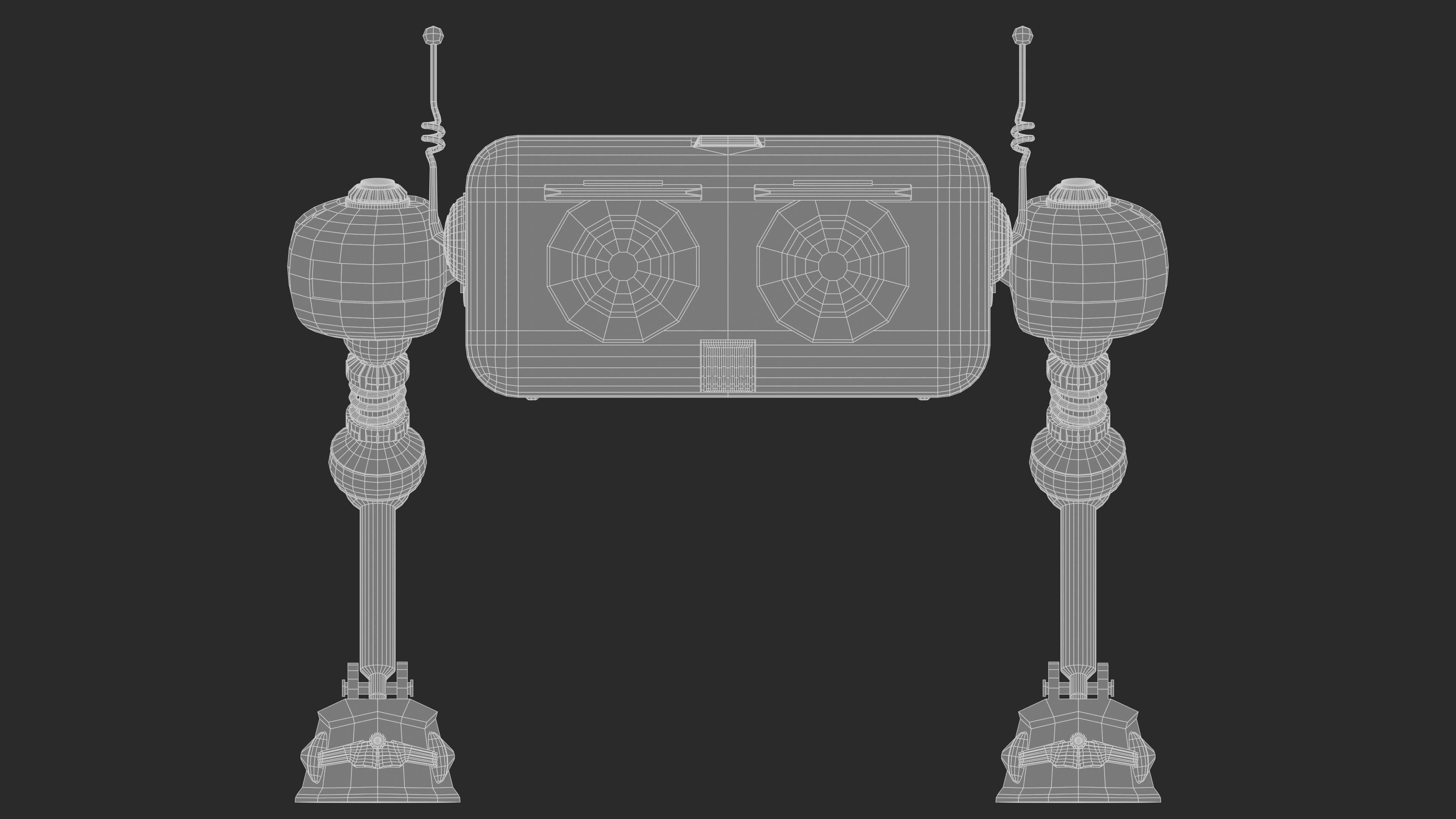 3D Tiny Robot Retro-Futuristic 3D model_8