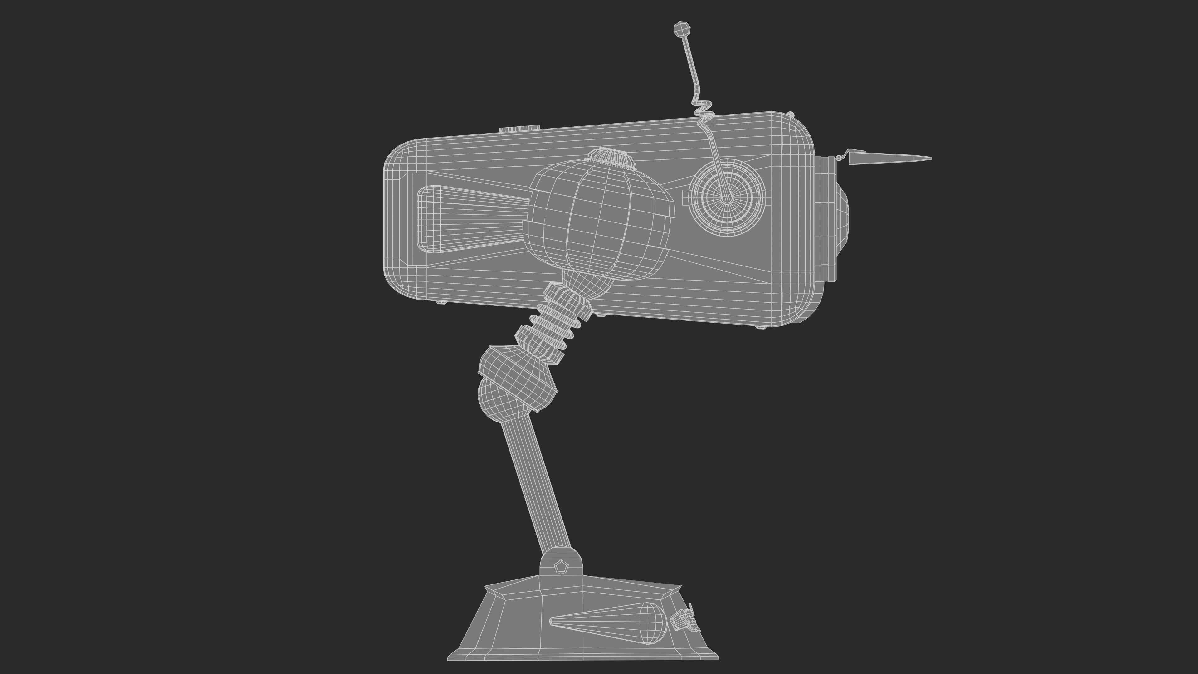 3D Tiny Robot Retro-Futuristic 3D model_9