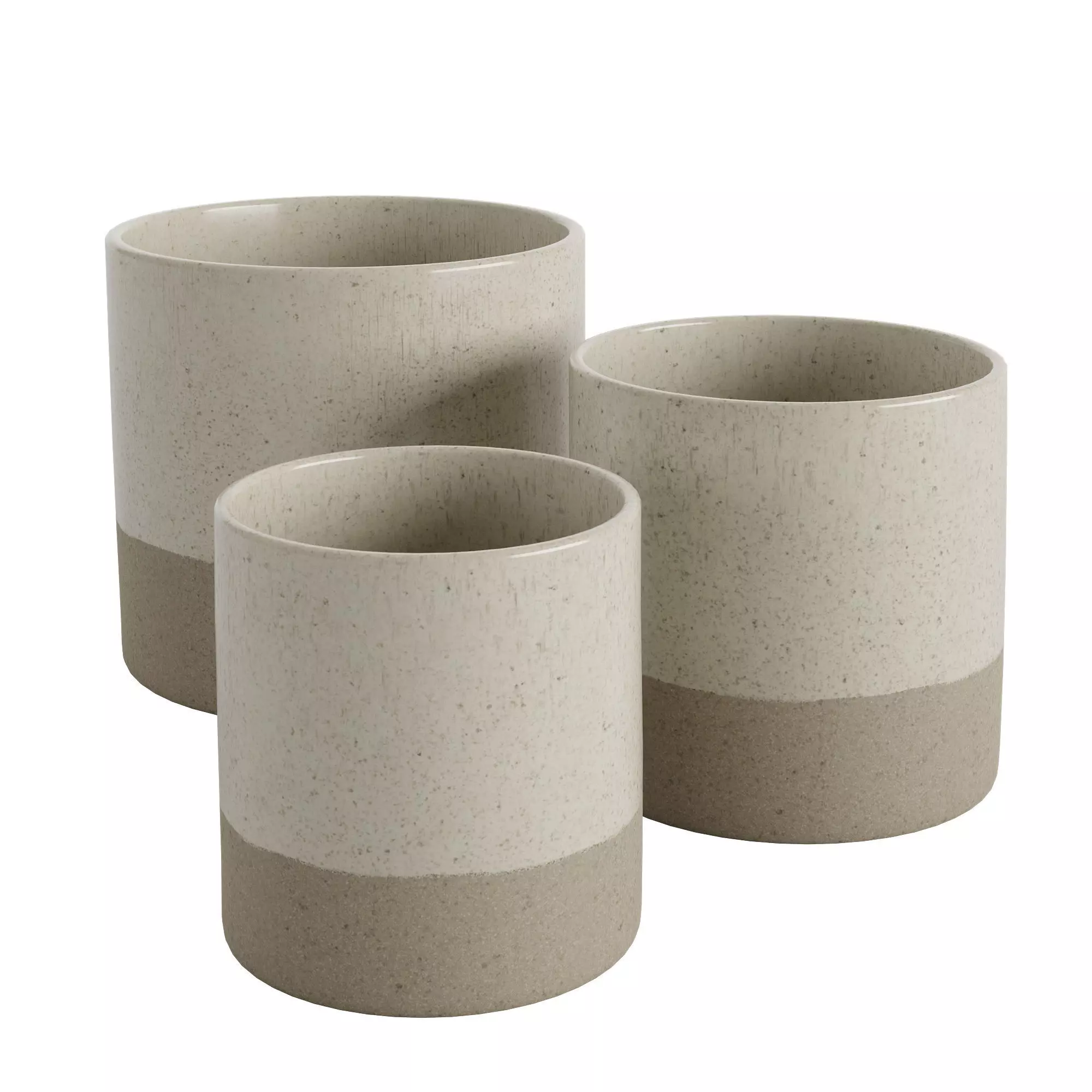 Ceramic Neutral Earth Tones Vase 3D model