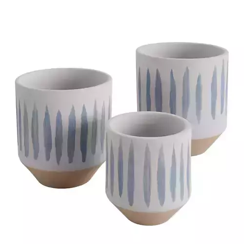 Watercolor Blue vase 3D model
