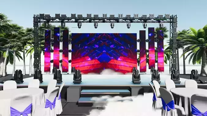 timecode ligthing show for event