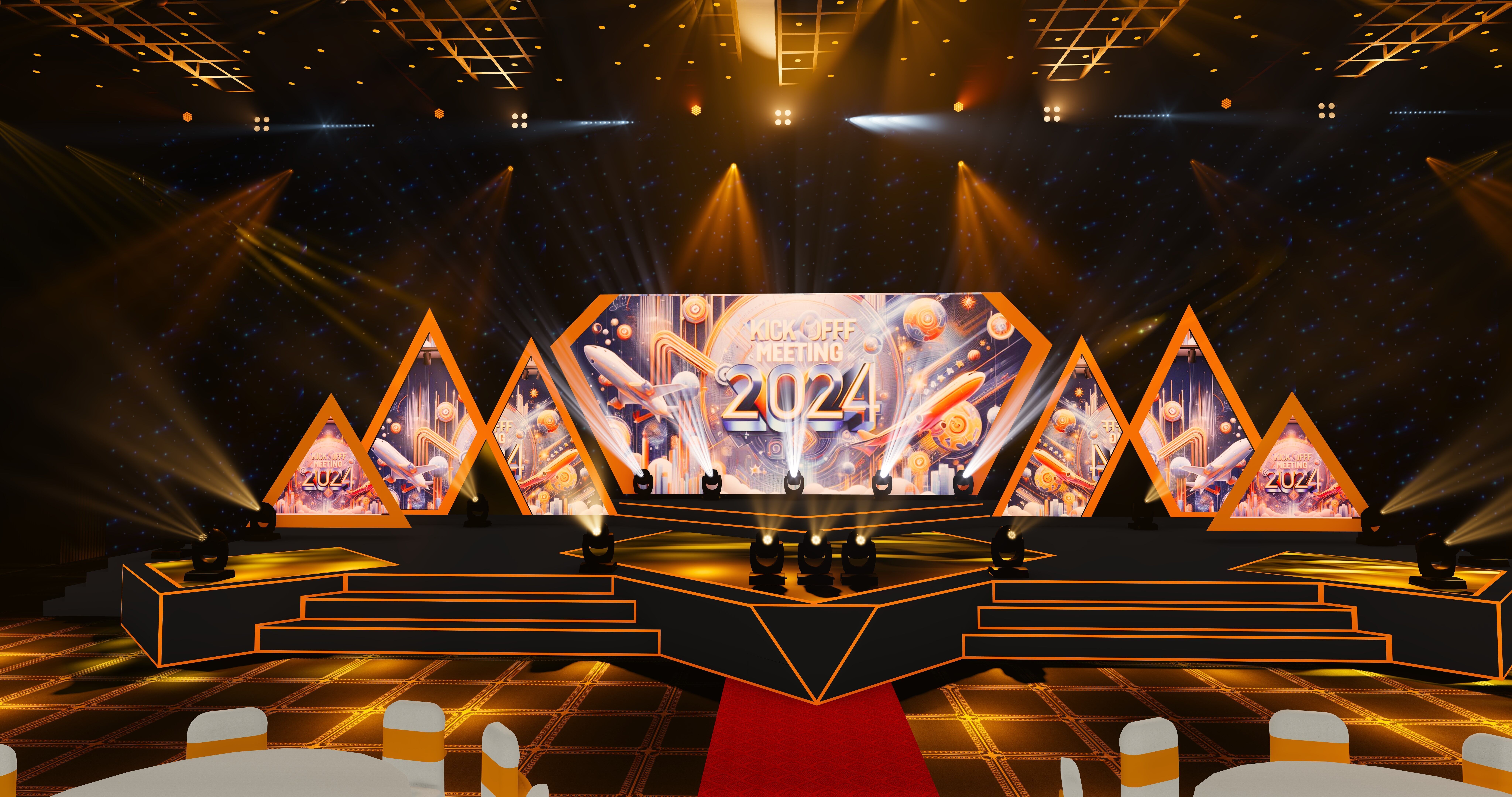 timecode lighting show for event Texture_8