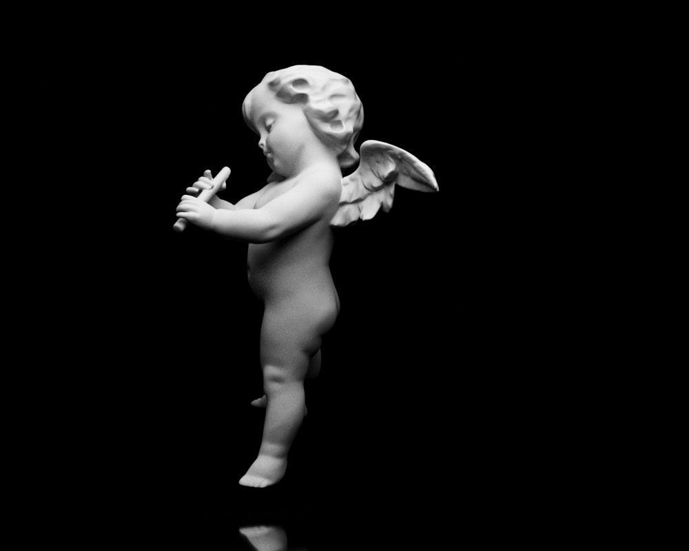 001519 Heavenly Melodies Elegant Angel Flutist 3D print model_11