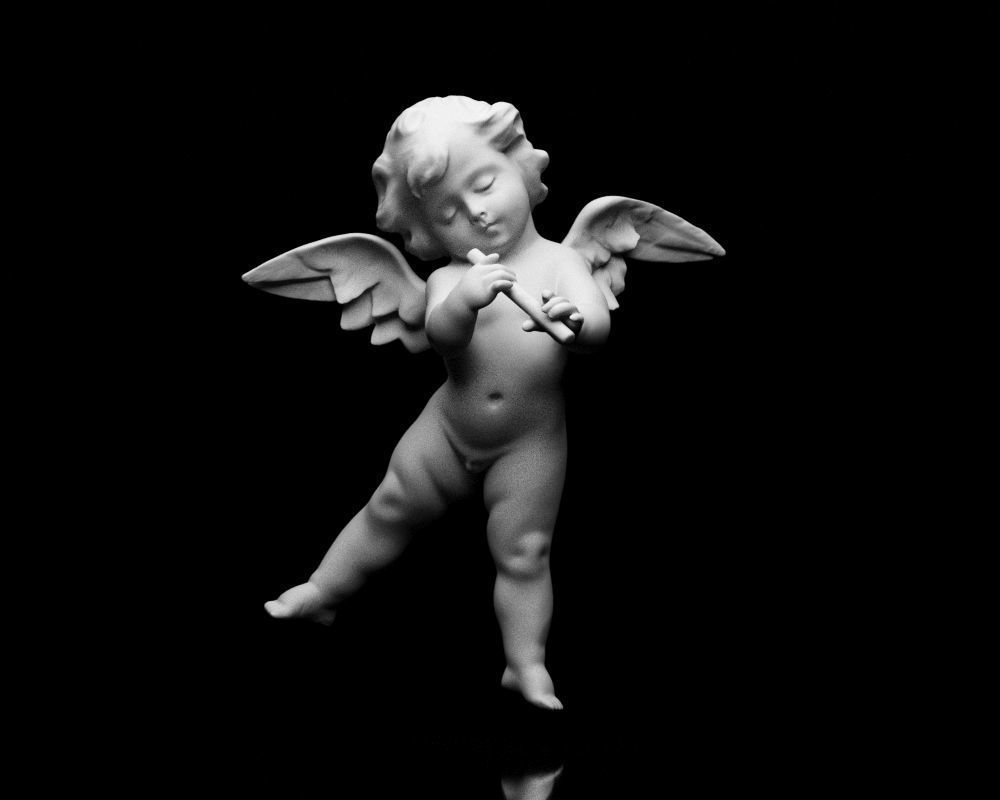 001519 Heavenly Melodies Elegant Angel Flutist 3D print model_8