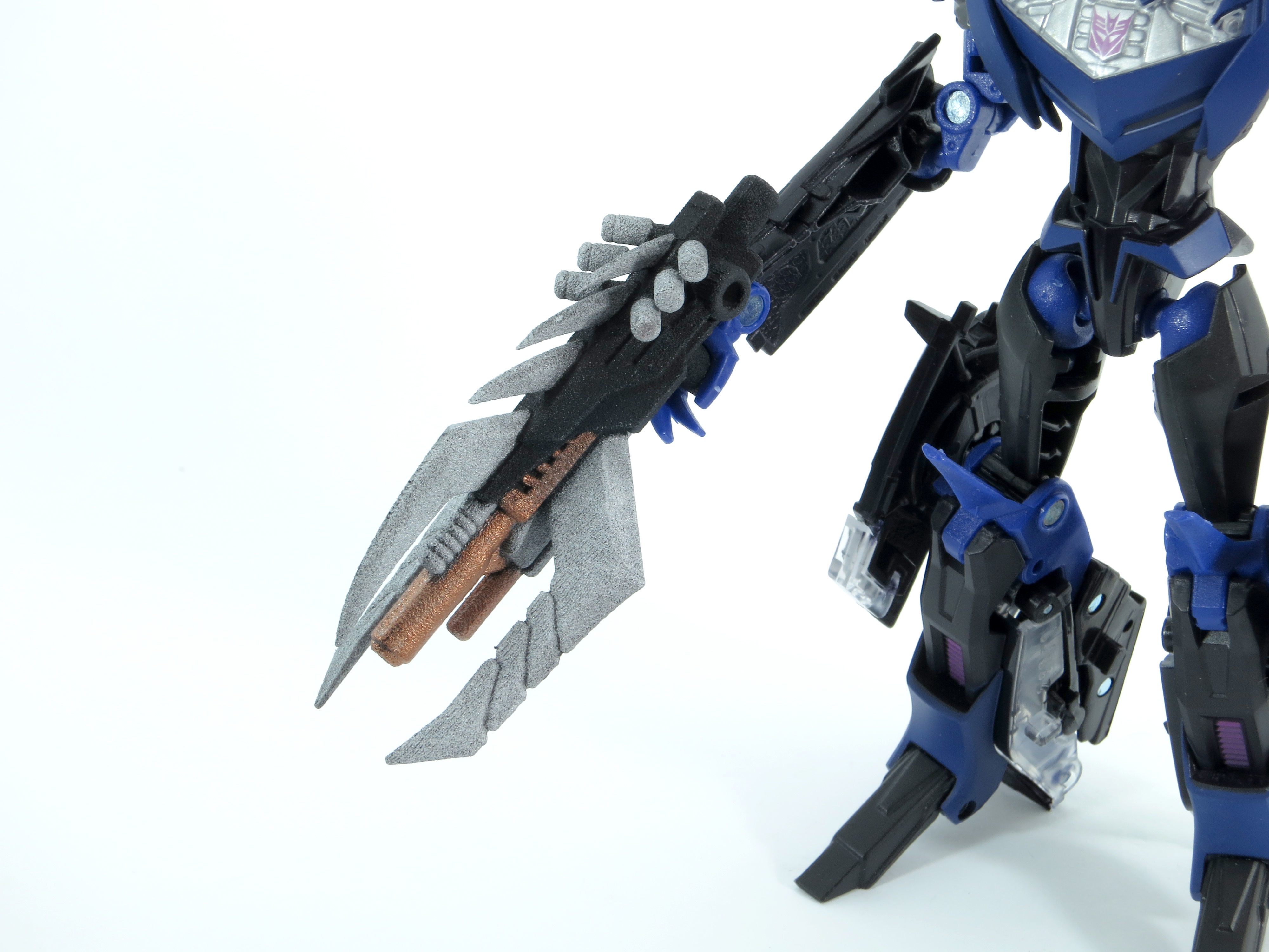 Spiker Blaster Accessory for TF Prime DREAD Vehicon 3D print model_1