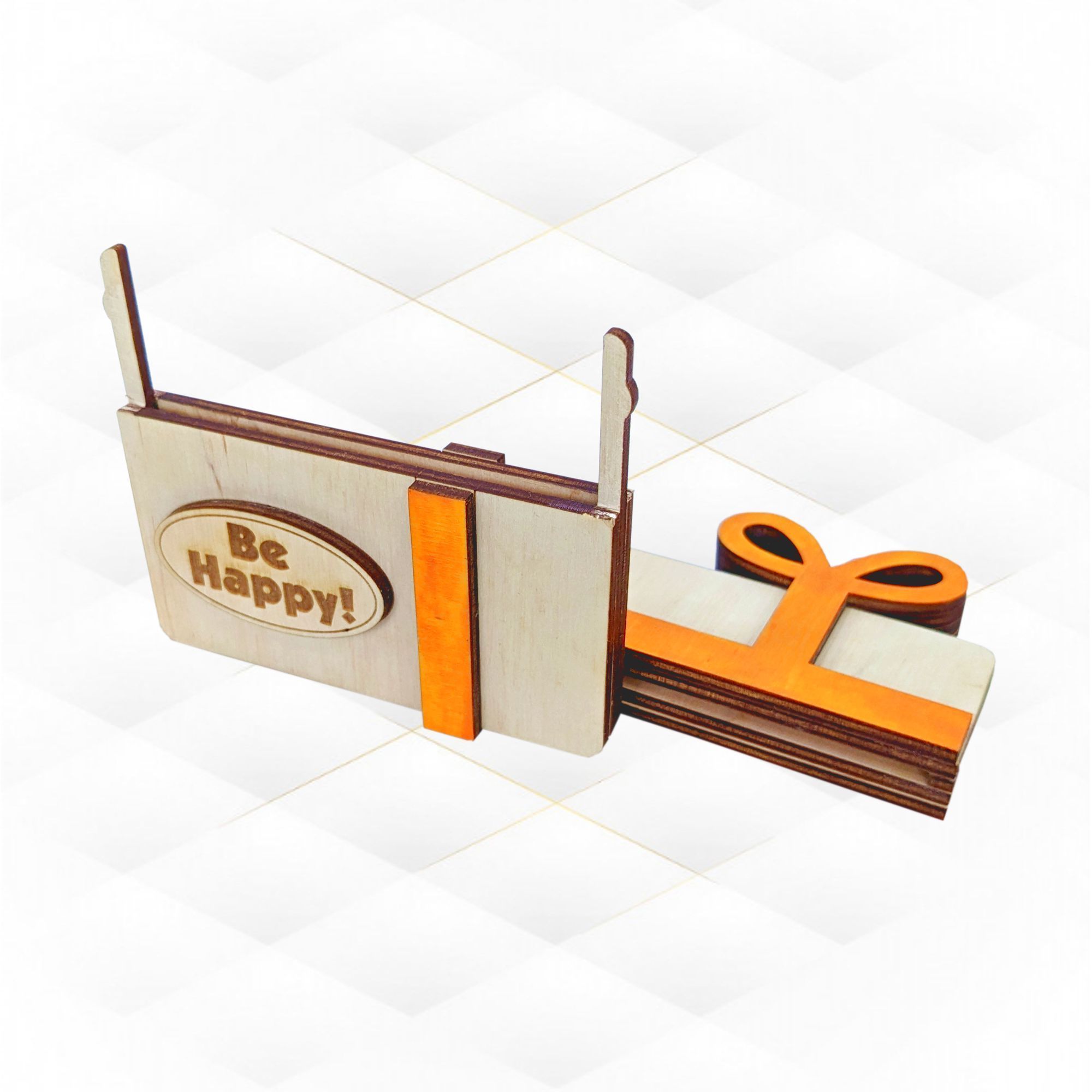 Unique Birthday Cover Case design laser cutting 3D print model_2