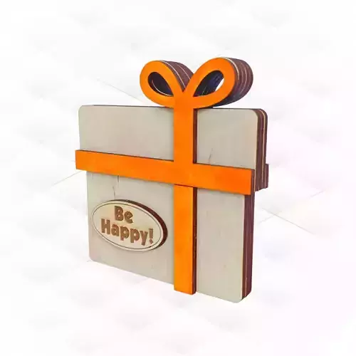 Unique Birthday Cover Case design laser cutting 3D print model