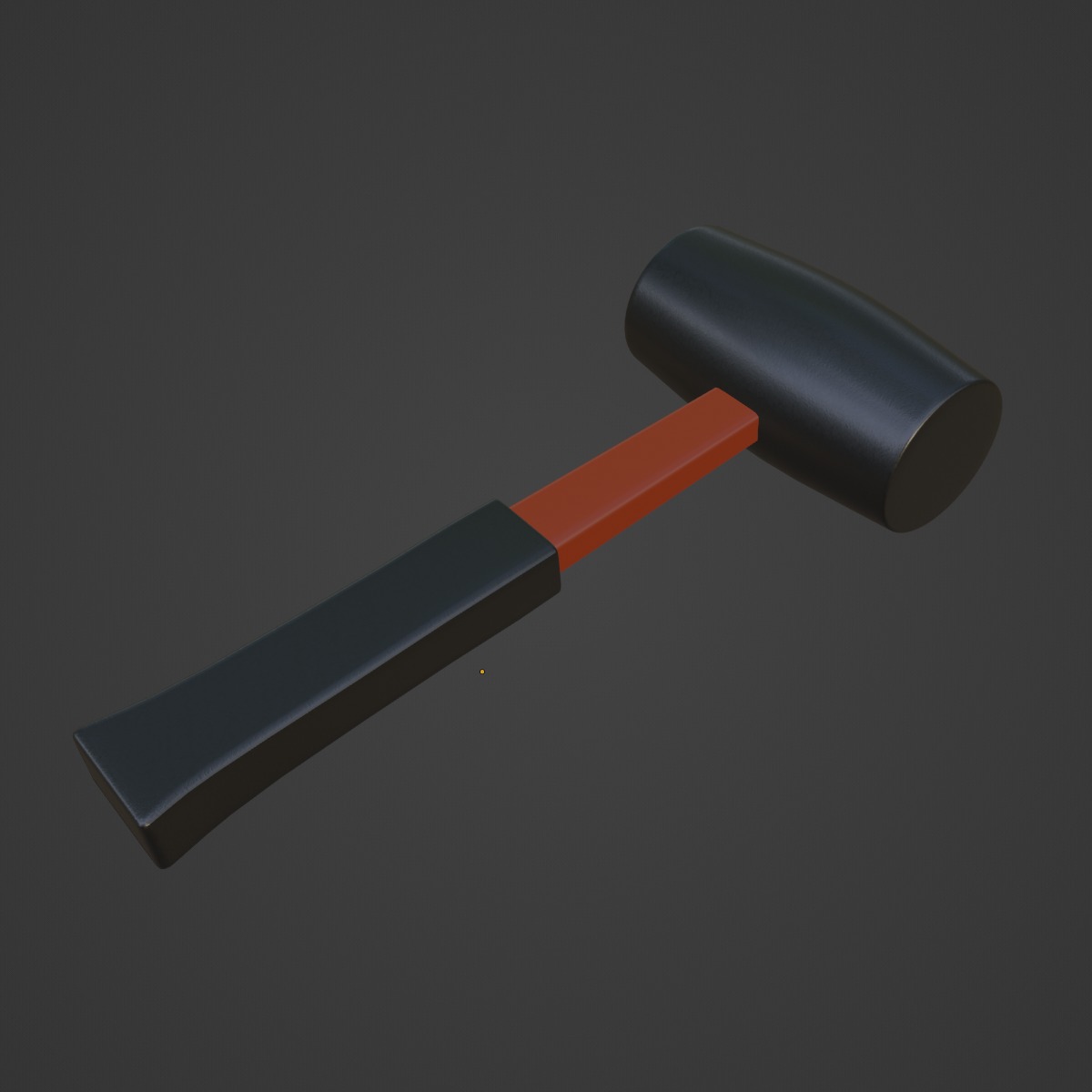 Rubber Mallet 02 3D model_5