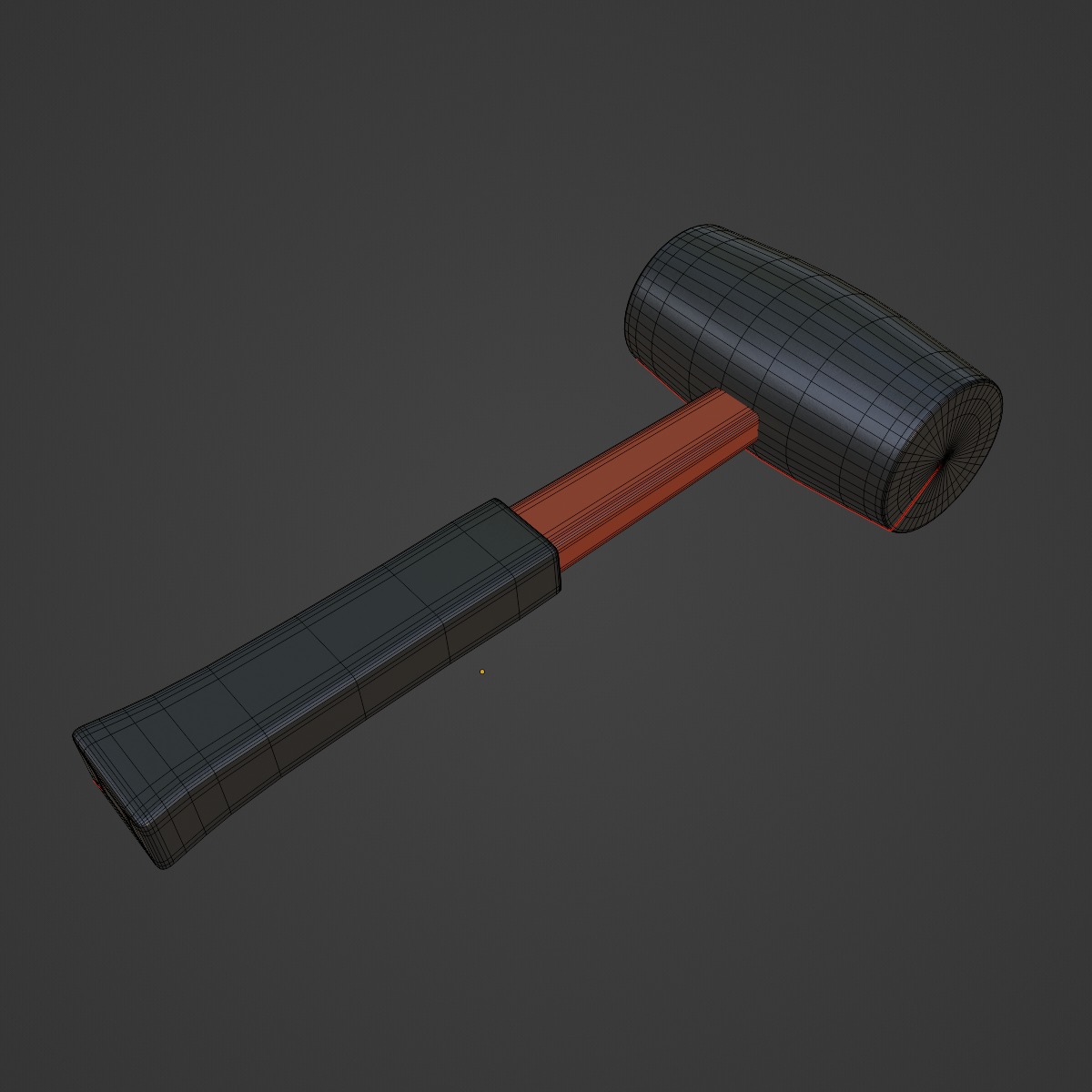Rubber Mallet 02 3D model_6
