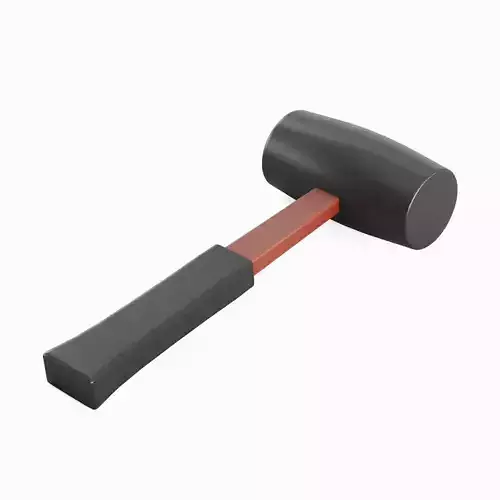 Rubber Mallet 02 3D model