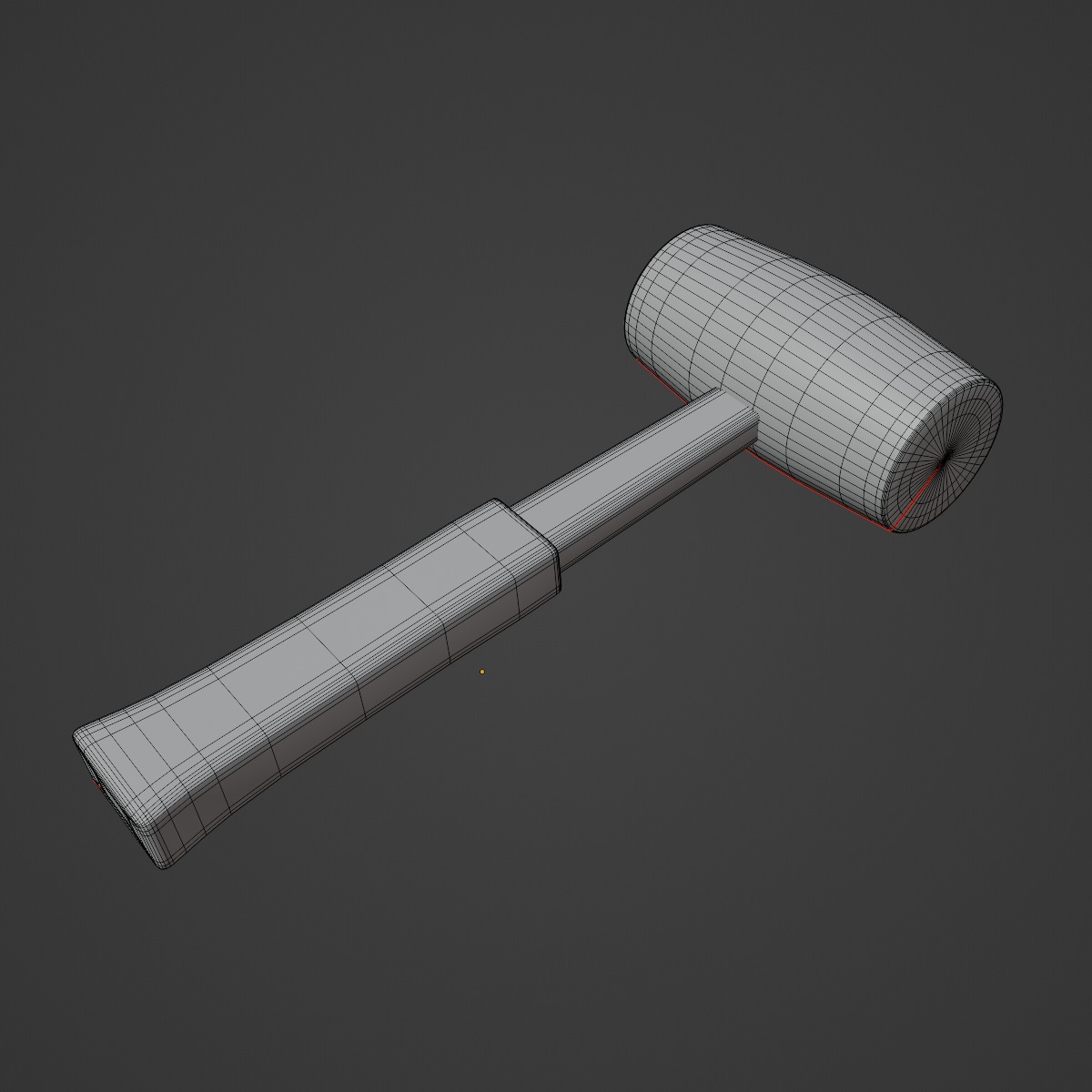 Rubber Mallet 02 3D model_8