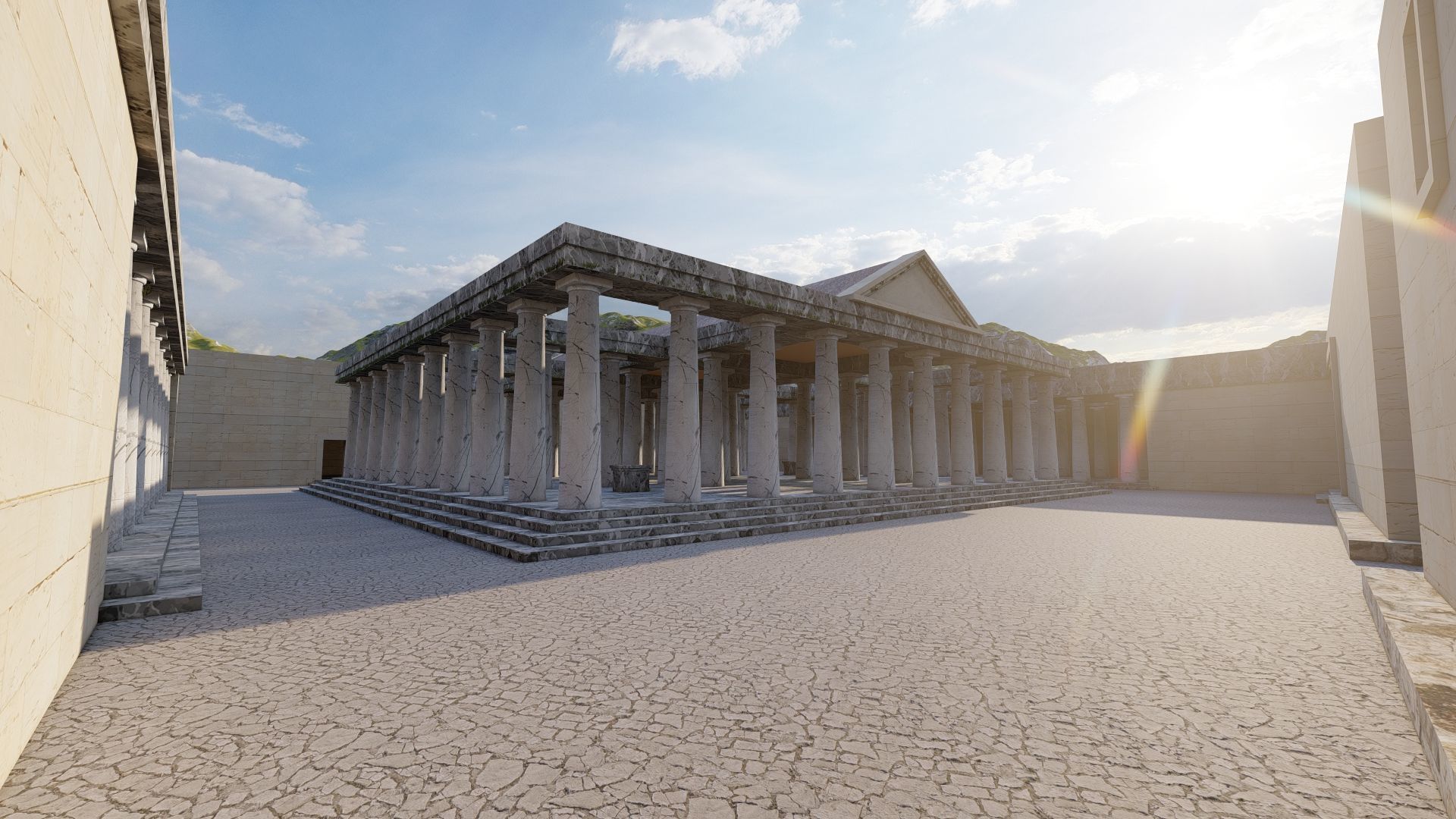 Parthenon-Historical Greek Temple 3D model_4