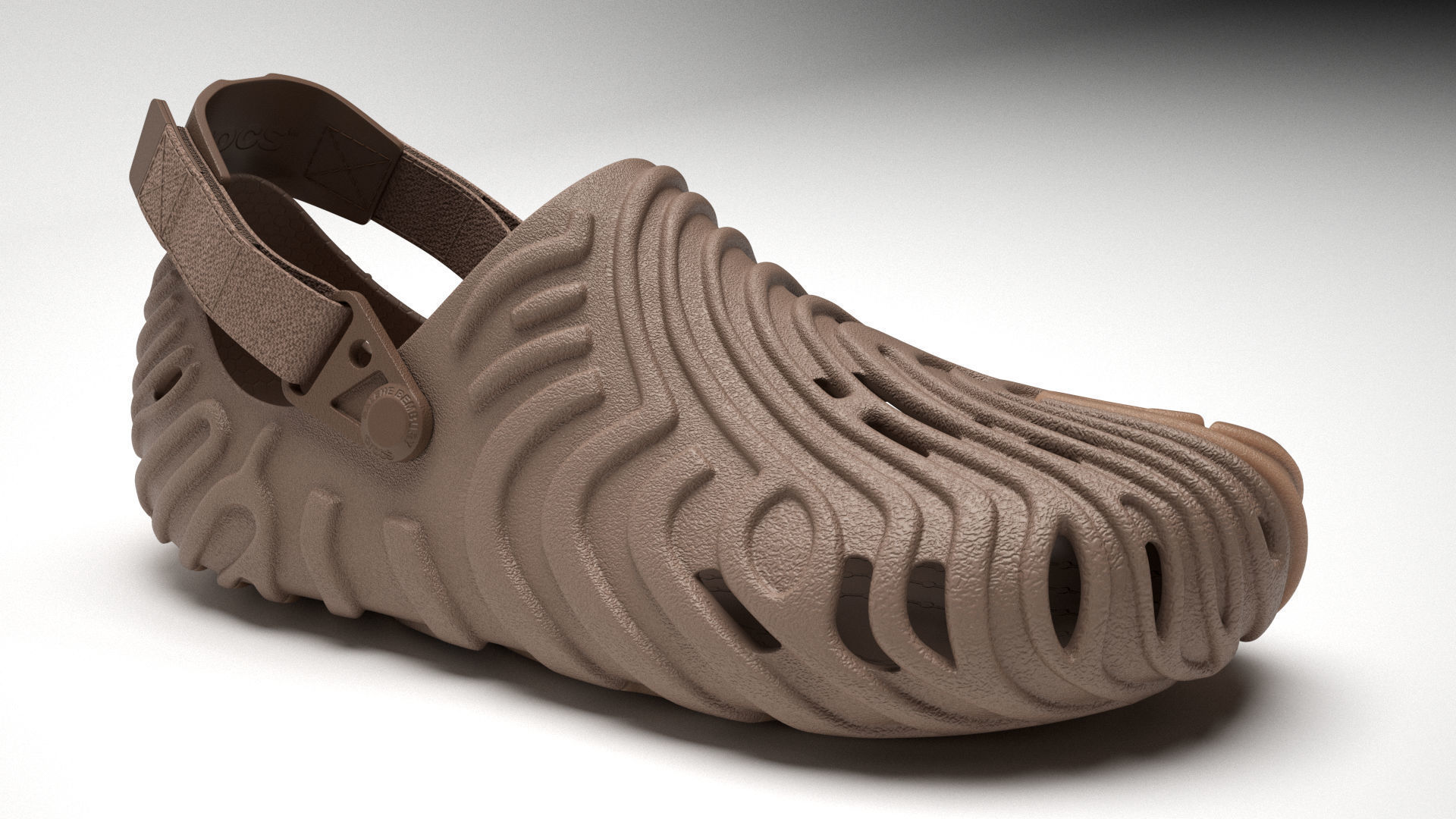 Crocs Pollex Clog Brown 3D model_9