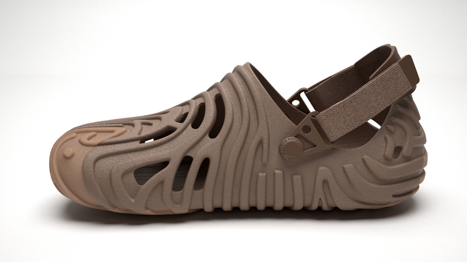 Crocs Pollex Clog Brown 3D model_7
