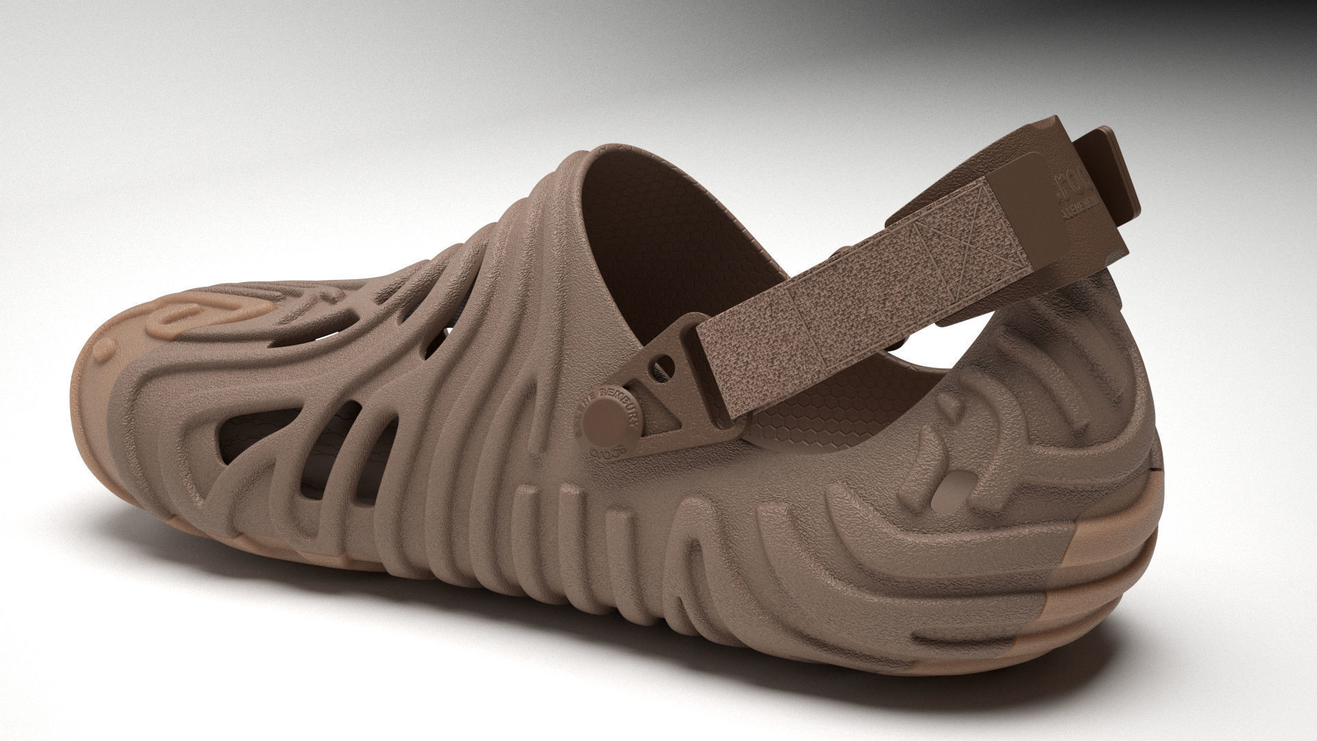 Crocs Pollex Clog Brown 3D model_10