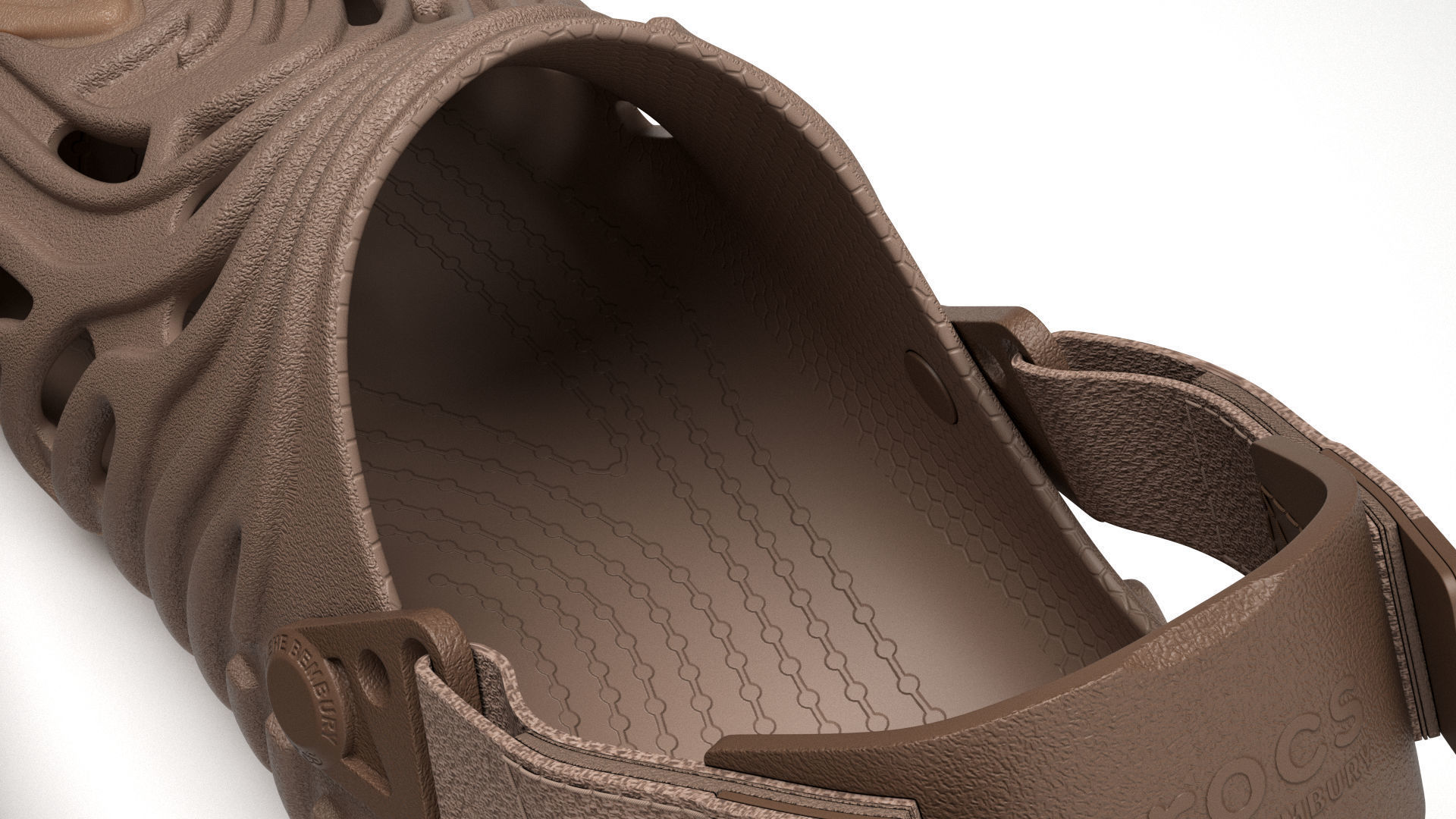 Crocs Pollex Clog Brown 3D model_12