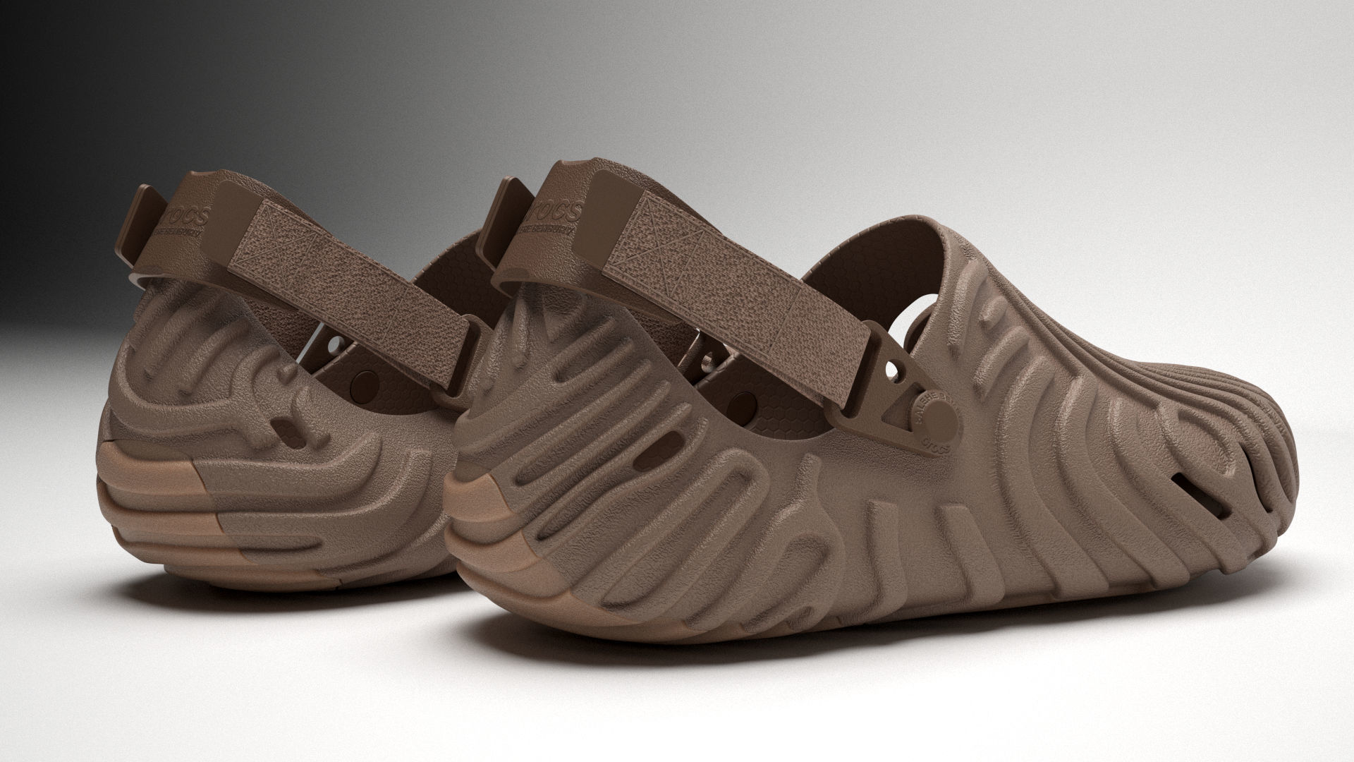 Crocs Pollex Clog Brown 3D model_5